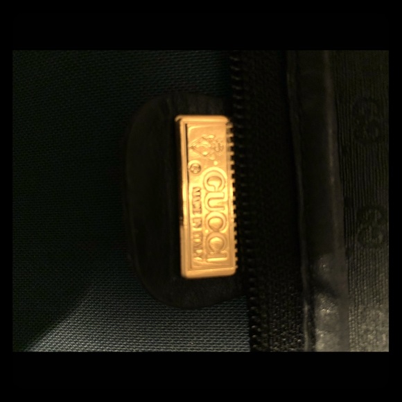 GUCCI Travel Bag Authentic 1990s Black GG Monogram - Picture 2 of 8